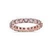 Ladies 14K Rose Gold With 2.50 CT Diamonds Wedding Band