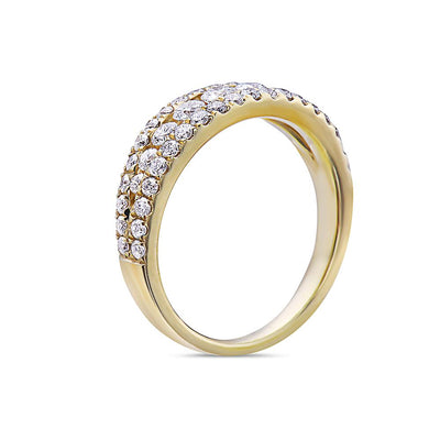 Ladies 18k Yellow Gold With 0.88 CT Diamonds Wedding Band