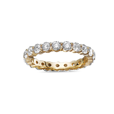 Men's 14K Yellow Gold Band with 3.40 CT Diamonds