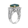 Ladies 18k White Gold with 7.2 CT Fashion Ring