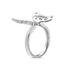 Ladies 18k White Gold With 0.25 CT Diamond Right Hand Ring