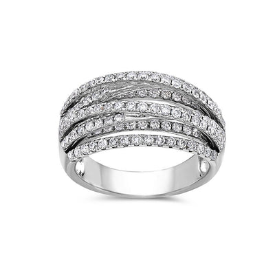 Ladies 18k White Gold With 1.35 CT Right Hand Ring