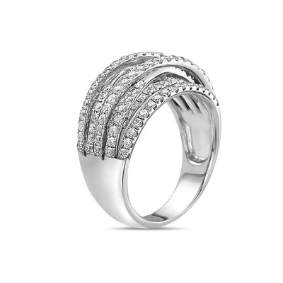 Ladies 18k White Gold With 1.35 CT Right Hand Ring