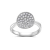 Ladies 18k White Gold With 0.48 CT Right Hand Ring