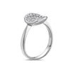 Ladies 18k White Gold With 0.48 CT Right Hand Ring