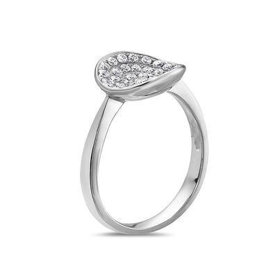 Ladies 18k White Gold With 0.48 CT Right Hand Ring