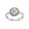 Ladies 14k White Gold With 0.99 CT Right Hand Ring