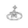 Ladies 18k White Gold With 0.20CT Right Hand Ring