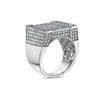 Men's 14K White Gold Ring with 4.25 CT Diamonds