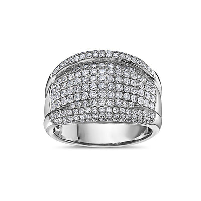 Men's 14K White Gold Ring with 2.15 CT Diamonds