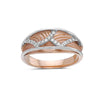 Ladies 18k Rose Gold With 0.15CT Right Hand Ring