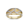 Ladies 18k Yellow Gold With 0.15 CT Right Hand Ring