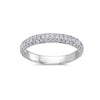 Ladies 18k White Gold With 0.85 CT Wedding Band