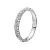 Ladies 18k White Gold With 0.85 CT Wedding Band