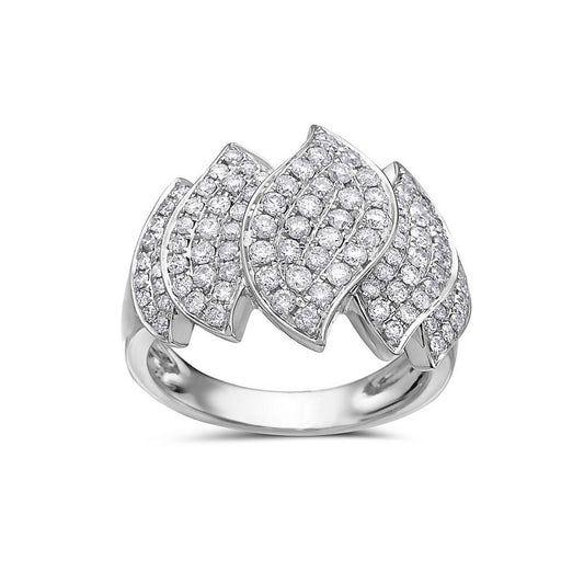 Ladies 18k White Gold With 1.28 CT Right Hand Ring