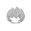 Ladies 18k White Gold With 1.28 CT Right Hand Ring