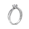 Ladies 14k White Gold Gold With 0.42 CT Right Hand Ring