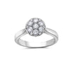 Ladies 18k White Gold With 0.88 CT Right Hand Ring