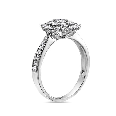 Ladies 18k White Gold With 1.13 CT Right Hand Ring