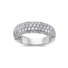 Ladies 14k White Gold With 1.70 CT Wedding  Band