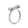 Ladies 18k White Gold With 0.48 CT Right Hand Ring