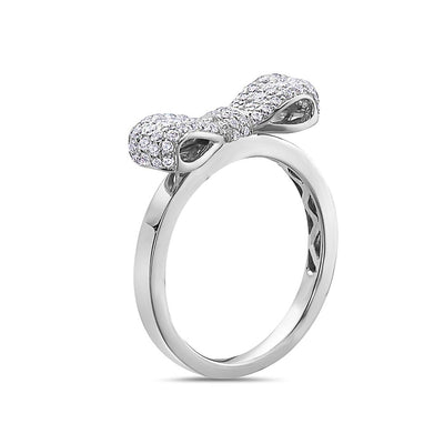 Ladies 18k White Gold With 0.48 CT Right Hand Ring