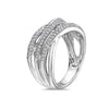 Ladies 18k White Gold With 0.64 CT Right Hand Ring