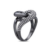 Ladies 18k Black Gold With 1.15 CT Right Hand Ring