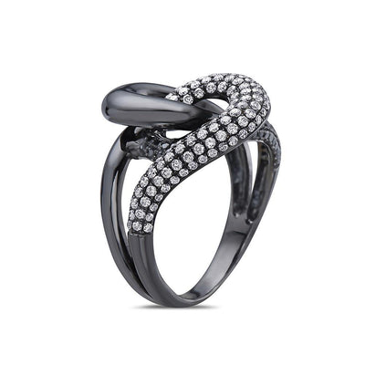 Ladies 18k Black Gold With 1.15 CT Right Hand Ring