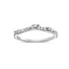 Ladies 18k White Gold With 0.31 CT Wedding Band