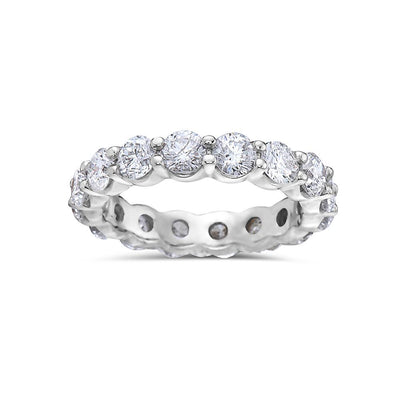 Ladies 18k White Gold With 3.75 CT Diamonds Wedding Band