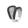 Ladies 18k White Gold With 3.50 CT Right Hand Ring