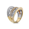 Ladies 18k Yellow Gold With 1.38 CT Right Hand Ring