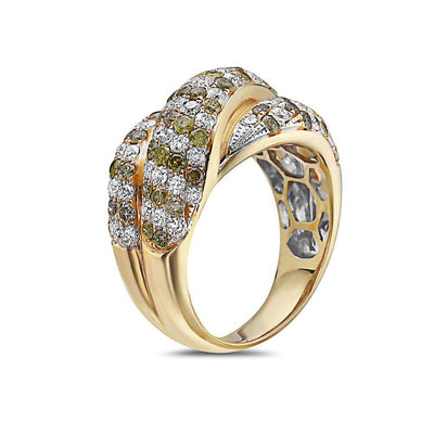 Ladies 18k Yellow Gold With 2.55 CT Right Hand Ring