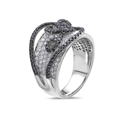 Ladies 14k White Gold With 2.61CT Right Hand Ring