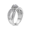 Ladies 14k White Gold With 0.81 CT Right Hand Ring