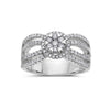 Ladies 14k White Gold With 0.81 CT Right Hand Ring