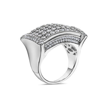 Men's 14K White Gold Ring with 4.75 CT Diamonds