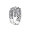 Men's 14K White Gold Ring with 4.78 CT Diamonds