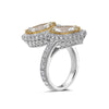 Ladies 18k White Gold With 5.29 CT Right Hand Ring