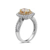 Ladies 18k White Gold With 2 CT Right Hand Ring