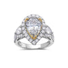 Ladies 18k White Gold With 3.94 CT Right Hand Ring