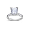 Ladies 18k White Gold With 3.1 CT Engagment Ring