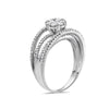 Ladies 14k White Gold With 0.88 CT Halo Engagement Ring