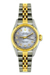 Rolex Datejust Diamond Watch, 26mm, Yellow Gold and Stainless Steel Bracelet Lavender Dial w/ Diamond Lugs