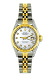 Rolex Datejust Diamond Watch, 26mm, Yellow Gold and Stainless Steel Bracelet Azure Dial w/ Diamond Lugs