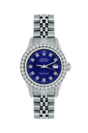 Rolex Datejust Diamond Watch, 26mm, Stainless SteelBracelet Midnight Blue Dial w/ Diamond Bezel and Lugs