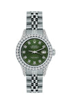 Rolex Datejust Diamond Watch, 26mm, Stainless SteelBracelet Black Forest Dial w/ Diamond Bezel and Lugs