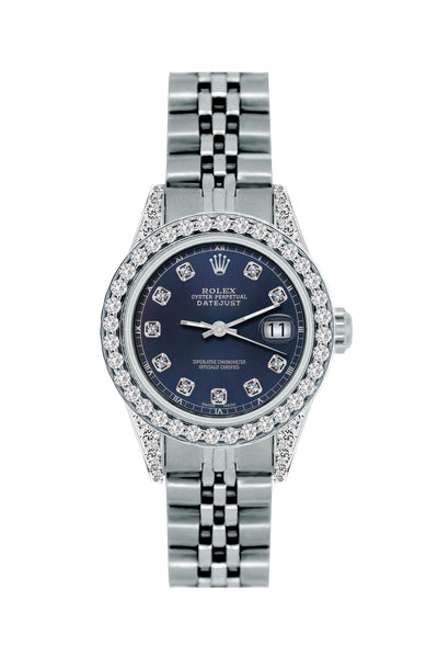 Rolex Datejust Diamond Watch, 26mm, Stainless SteelBracelet Midnight Express Dial w/ Diamond Bezel and Lugs