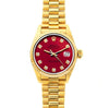 Rolex Datejust 26mm 18k Yellow Gold President Bracelet Cardinal Dial